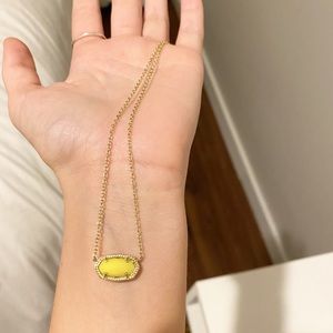 Yellow Kendra Scott necklace